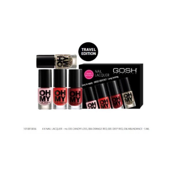 GOSH Travel collection Oh my GOSH Nail Laquers