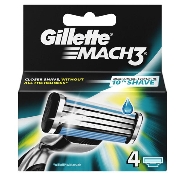 Gillette Mach3 Barberblade 4 stk.