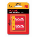 Kodak Super Heavy Duty 9V Batteri 2 pak