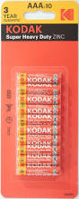 Kodak Super Heavy Duty AAA Batteri - 10 pak