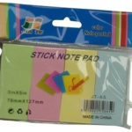 Sticky note, 100 ark, 4/delt, 76x127mm