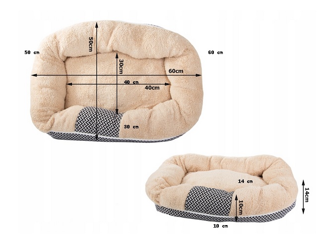 60 cm kurv med illustreret mål